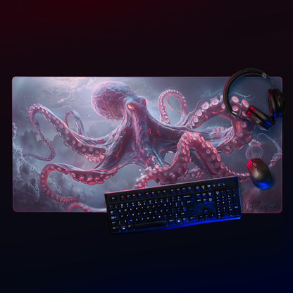 Floating Octopus Premium Gaming Desk Mat