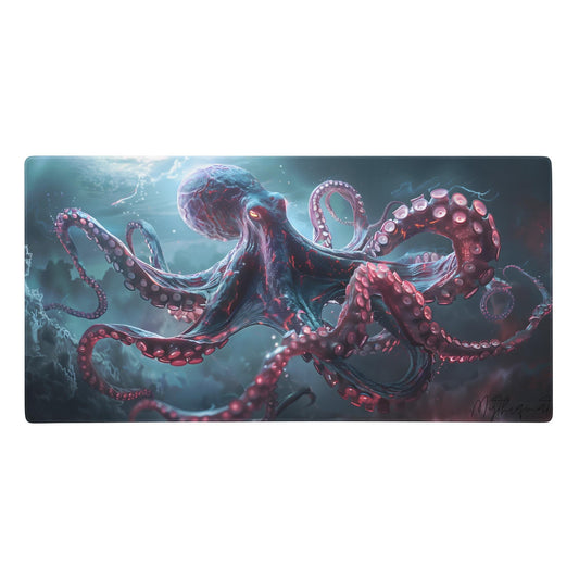 Floating Octopus Premium Gaming Desk Mat